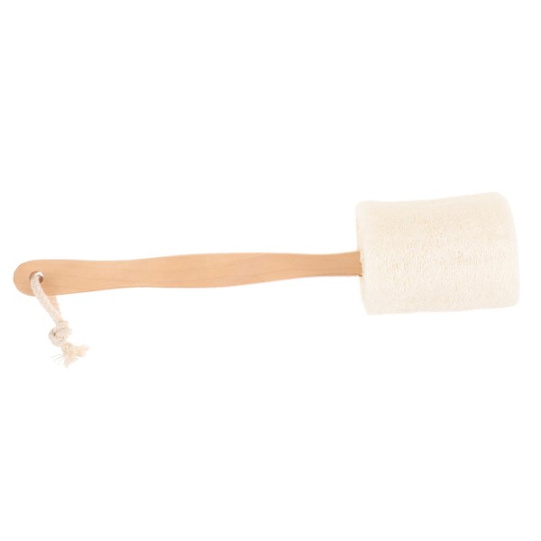 PACKOVE Natural Loofah Bath Brush Long Handle Exfoliating Shower Skin