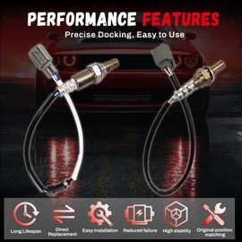 XDTIME 2Pcs 234-9064 234-4733 Upstream Downstream Air Fuel Ratio O2 Oxygen Sensor Compatible with Honda 2003-2011 Element EX/LX/SC/DX L4 2.4L, Replace 2349064 2344733 36531-PND-A21