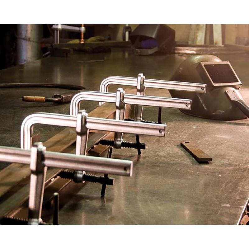 Wilton Heavy-Duty F-Clamp, 12" Opening, 5-1/2" Throat, 2660 Lbs. Clamping