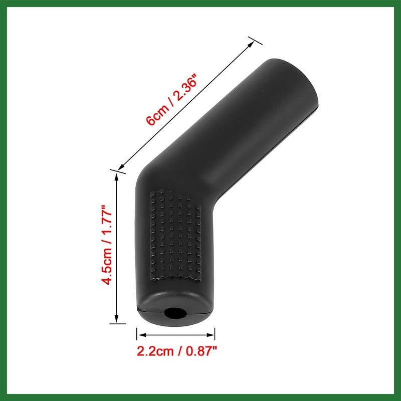 Motoforti Black Motorcycle Gear Shift Shifter Protector Cover Cylindrical Long-lasting