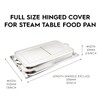 Full Size Stainless Steel Hinged Dome Cover with Handle (21.65