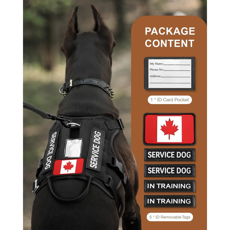 FAYOGOO Dog Harnesses for Extra Large Dogs No Pull Tactical