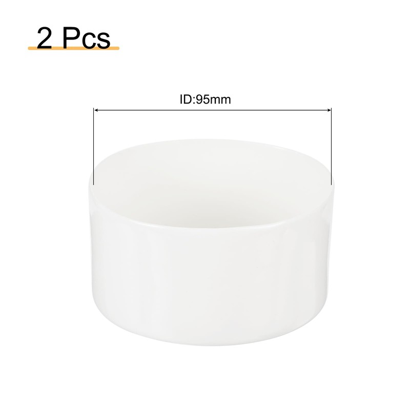 QUARKZMAN Pack of 2 95 mm Chair Leg Caps Rubber