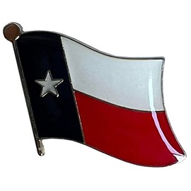 Wholesale Pack of 24 State of Texas Wavy Flag Motorcycle Hat Cap lapel Pin