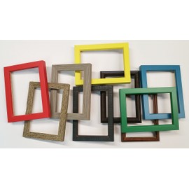 CountryArtHouse (12) Premium Solid Wood Picture Frames - 4" x 6" Assorted Styles and Colors with Acrylic, Backing, and an Easel Stand