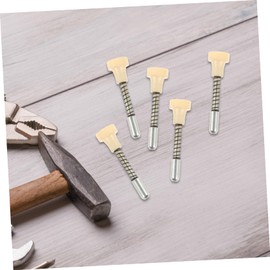 LALAFINA 10Pcs Spring Loaded Latch Pins Height Door Latch Rods for Cabinets Pigeon Cages and DIY Projects Metal Construction for Versatile Use