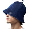 Wander Forest Sauna Hat, Men's Trapper Hat, Towel Fabric, Large,