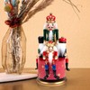 Cabilock Nutcracker Music Box 3 Wooden Nutcracker Soldier Toy Christmas