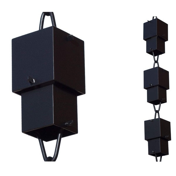 Monarch Rain Chains 18107 Aluminum Multi Cube Rain Chain, 8-1/2