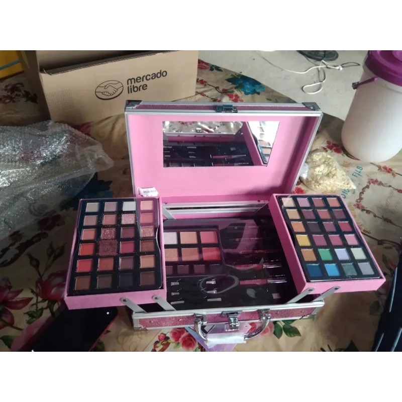 Maquillaje Kit Sombras Ojos Paleta Profesional Alta Calidad Rosa