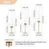 NUPTIO Hurricane Candle Holder for Candlestick: 6 Pcs Gold Taper