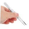 FOMIYES Precision Stainless Steel Eyebrow Tweezers Ergonomic Design for Accurate
