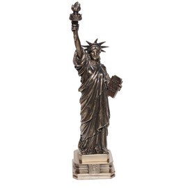 12.38 Inch The Statue of Liberty Cold Cast Bronze Sculpture Figurine