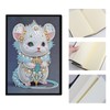 DCIDBEI Diamond Painting Sketchbook Mouse A5 Blank Diamond Painting Notebook