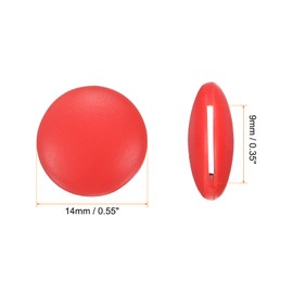 HARFINGTON 10 Pairs Glasses Ear Grip Silicone Round Type 12mm Eyeglasses Temple Grips Retainer Anti Slip Soft Eyeglass Ear Grips for Eyeglasses Sunglasses Sport Glasses, Red