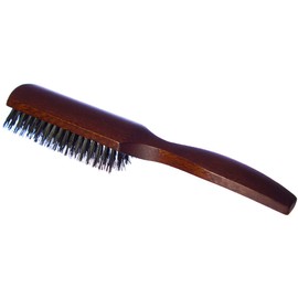 L'Artisan Brossier - Flat smoothing hair brush made of solid beech wood - 5 rows, 21.5 cm - handmade brush 100% natural, pure boar bristles - French production