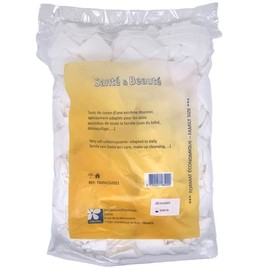 600 Cotton Squares for Face and Eyes – 100% Natural Cotton Fibres