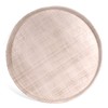 Luxe Linen 10-1/2" Melamine Dinner Plate/Platter, Beige