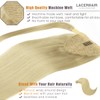 Lacer Pony Tails Extensions Human Hair Straight Wrap Around Hair