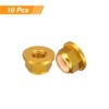 sourcing map Nylon Insert Hex Lock Nuts, 10pcs - M3