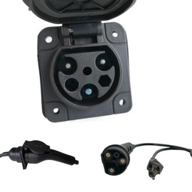 JOEEGO Charging Power Cord Assembly Fits for Evolution EV Golf Carts, UL Listed, Replaces OEM# 2.04.0620 (Black 10ft)