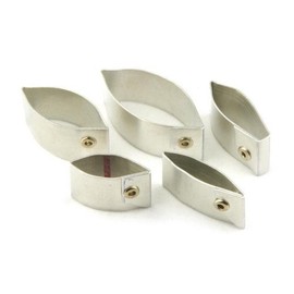 MyTinyWorld Set of 5 Metal White Champak Sugar Craft Cutters