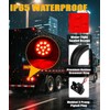 Ronybuy 10Pcs 4" Round Red Led Trailer Lights, Trailer Tail