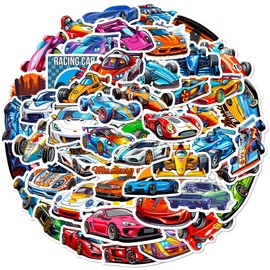 Bric Dodo Pack of 50 Funny Racing Stickers Car Laptop Phone Guitar Skateboard Motorcycle Bicycle Racing Stickers Set Vinyl Waterproof Aesthetic Stickers for Teenagers Children Adults