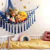 Stuffed Animal Toy Storage Hammock with LED Light-Macrame Jumbo Doll