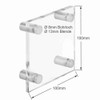Door Sign Acrylic Glass 100 x 100 mm with Four