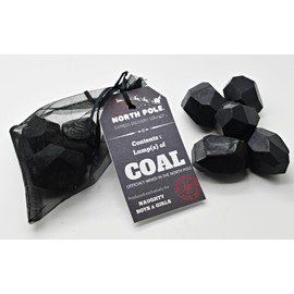 BAG of COAL - Soap Christmas Gift Stocking Filler Funny Novelty Secret Santa Kids Children Girl Boy - Vegan Friendly (2 bags)