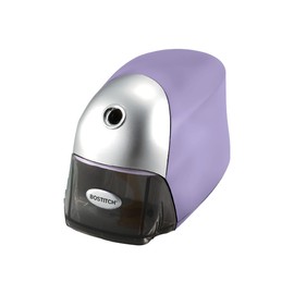 Bostitch Office QuietSharp Executive Heavy Duty Electric Pencil Sharpener for 65% Faster Sharpening and 6X Longer Cutter Life - Colored Pencil Compatible, Purple