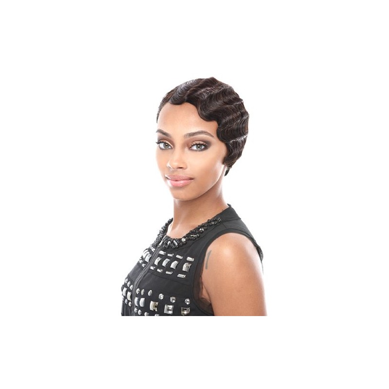 Janet Collection 100% Human Hair (Remy) Mommy Ii Wig (1B)