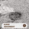 Tuocal Microfiber Thickened Bath Mat, Non Slip Super Absorbent Ultra