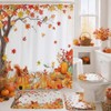 Mocsicka Juego de Cortinas de Ducha de otoño de 4