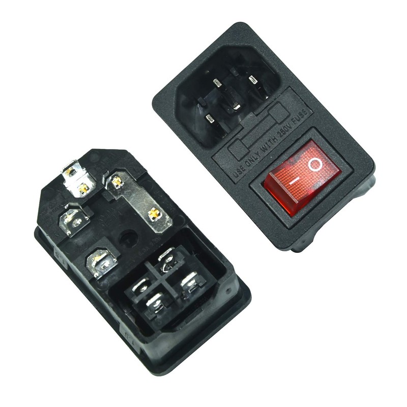 2 módulos de entrada principal FILSHU, interruptor, conector de correo
