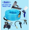 Keepro Reinforced Polyurethane Air Hose, 1/4 Inch ID By 100