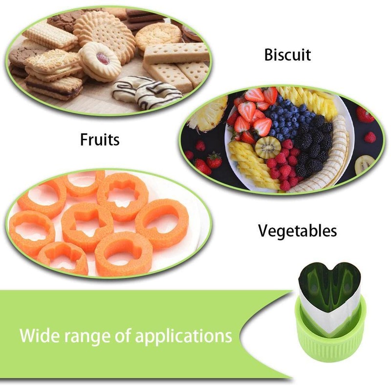 Vegetable Fruit Cutter Stainless Steel Food Mini Pie Cookie Stamps
