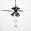 Dotlite Silver Ceiling Fan Pull Chain Extender,Dragonfly and Butterfly Decorative