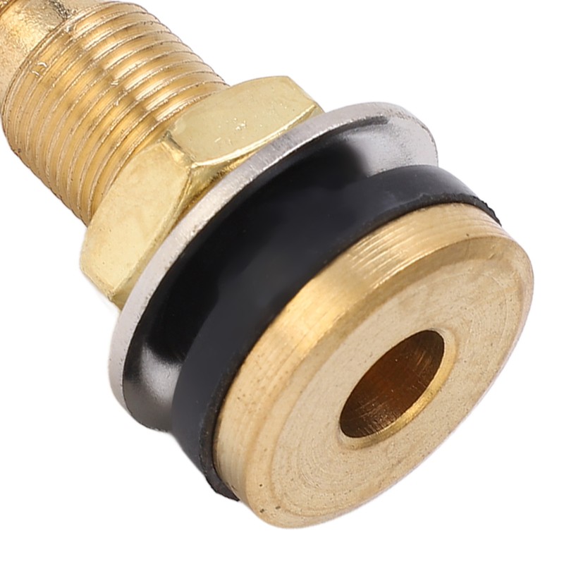 10pcs Air Liquid Tubeless Tire Valve Stem Brass 1 7/8in