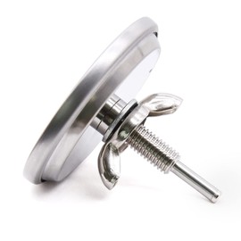 Hiorucet Termómetro de parrilla indicador de calor de repuesto para modelos Brinkmann 810-3660-S, Charbroil 463241113, 463449914, 463446015, 2 3/8 pulgadas medidor de temperatura de ahumador con Fahrenheit.