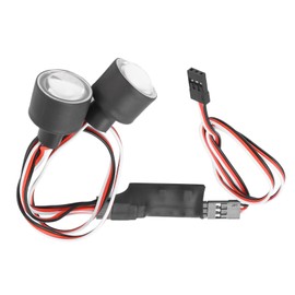 RC Headlights Aluminum Alloy Super Bright Car Headlights for 1/10 1/8 Remote Control Car