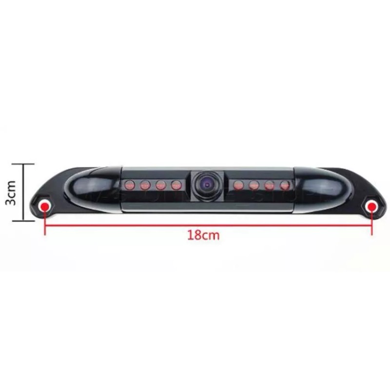 BLACK LICENSE PLATE CAMERA COLOR WITH NIGHT VISION COLOR REAR