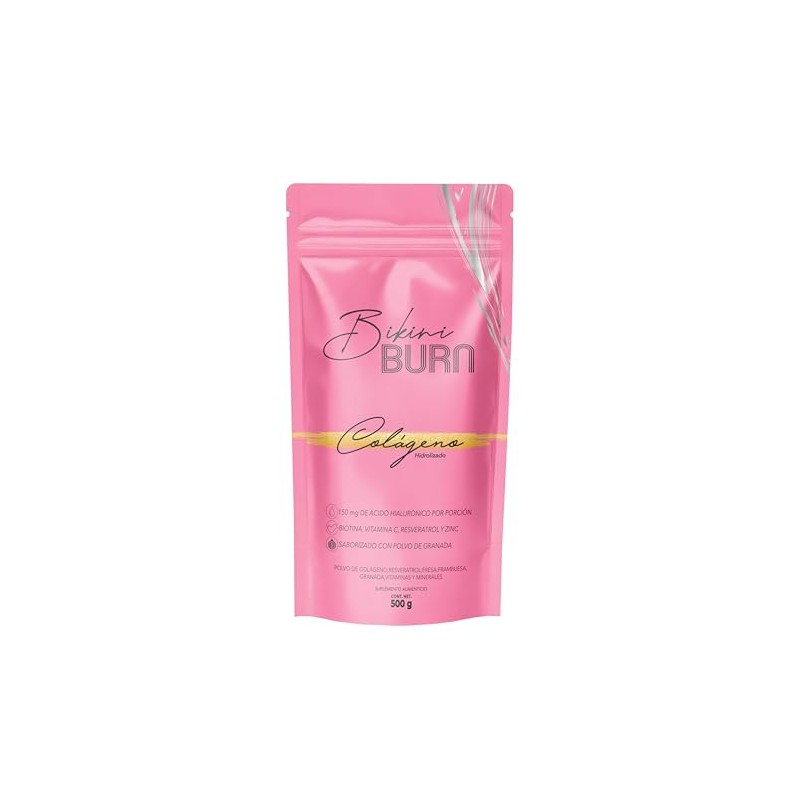 Péptidos Colágeno Hidrolizado Polvo 5gr Proteína Por Porción Resveratrol Ácido
