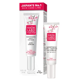 Hada Labo Tokyo White Anti Fatigue Eye Cream Day and Night Hyaluronic Acid Moisturizing Under Eyes