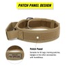 Tactical Dog Collar, Adjustable Nylon Military Training Dog Collar Reflective