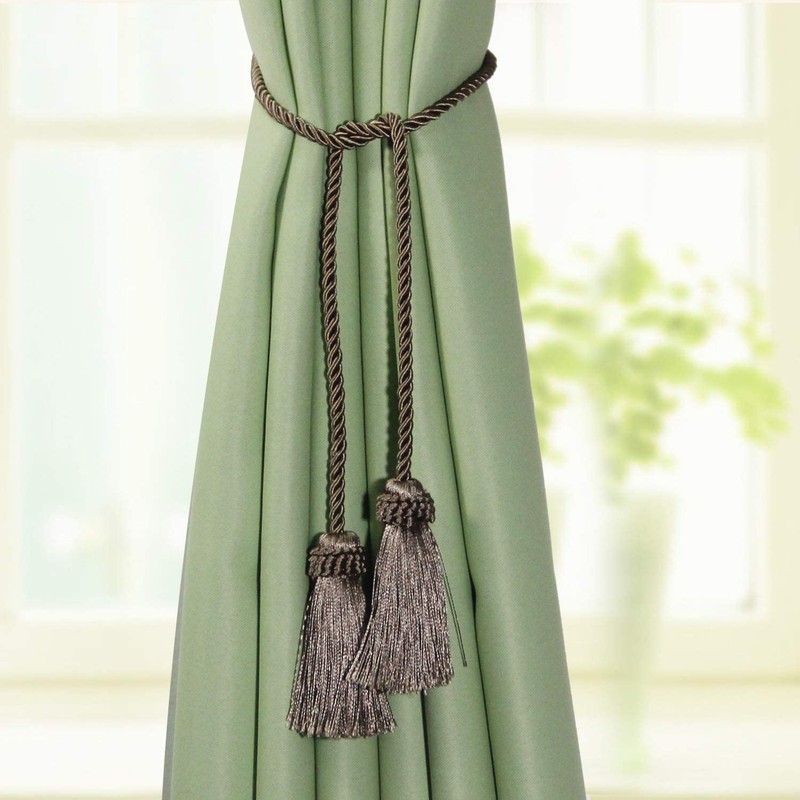 Fenghuangwu - Alzapaños decorativos hechos a mano para cortina, cuerda