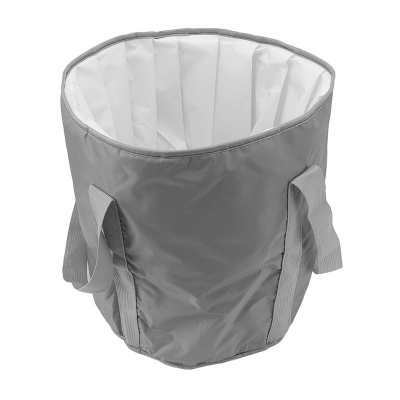 Foldable Foot Tub Polyester Double Layer Collapsible Camping Bucket with
