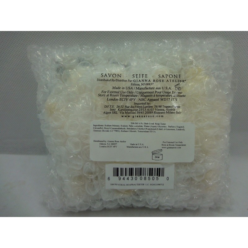 GIANNA ROSE ATELIER Four Coral Shaped Soaps in a Dish