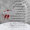 1st Years of Marriage Gift Wedding Anniversary Heart Marriage Keepsake